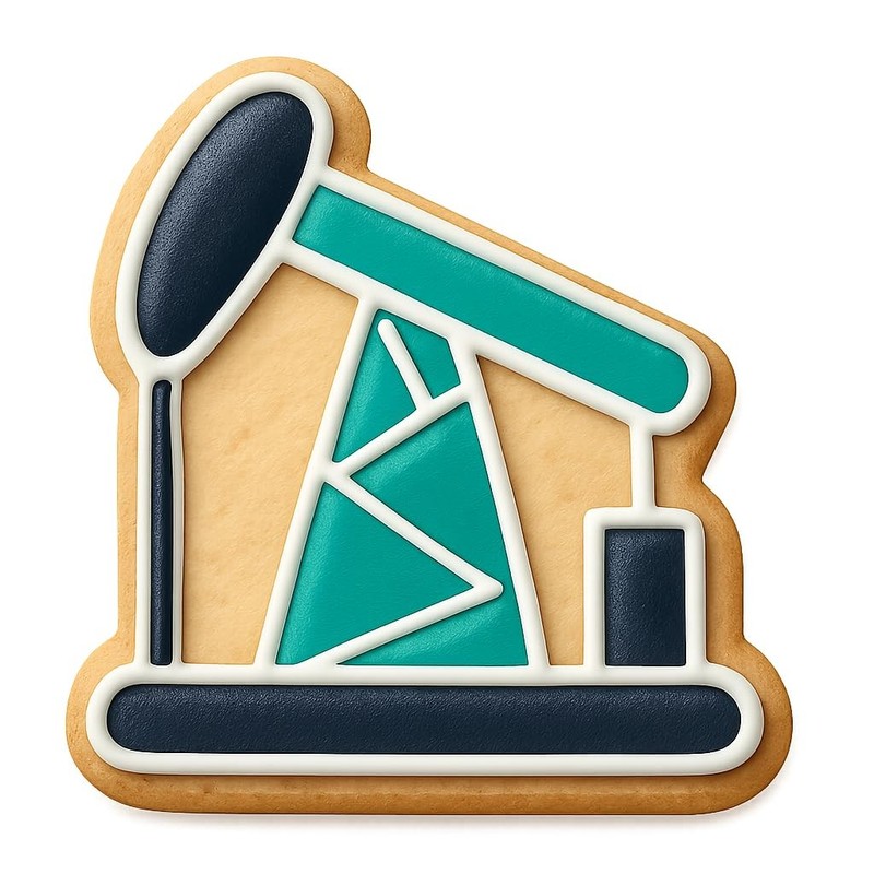 Operating Oil Pump Cookie Cutter & Stamp, Fondant & Clay - 4x2.8 gallery
