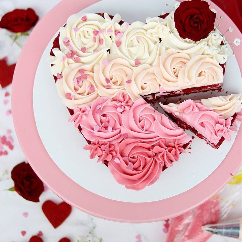 Large Heart 8'' Cake Pie Cookie Cutter with Handle Love Valentine Pizzas gallery