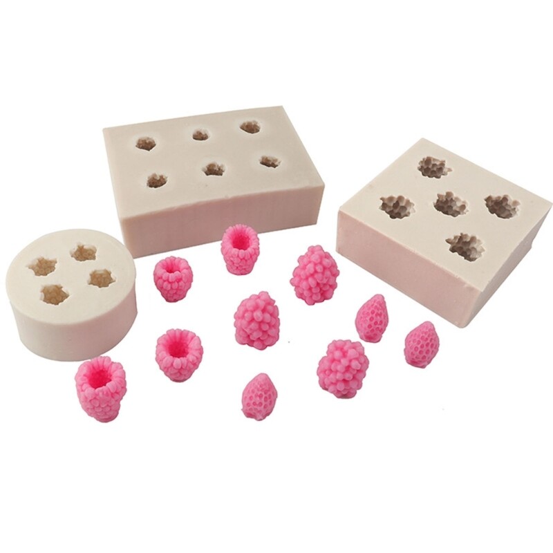 Raspberry Mulberry Silicone Flexible Grade Clay Resin Ceramics Candy gallery