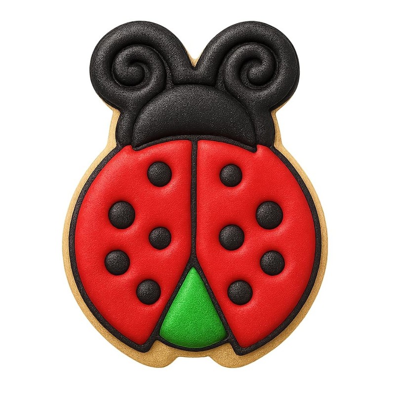 Kawaii Beetle Bug Cookie Cutter – 4×2.96″ Fun Baking Design Kit