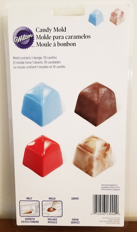 Wilton “SQUARE” Candy Mold Chocolate Plastic Bonbon Deep Cavity 2115-0002 NEW