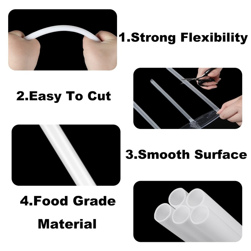 80 Pcs Plastic Cake Dowel Rods Set with 10 Separator Plates for Tiered Cakes gallery