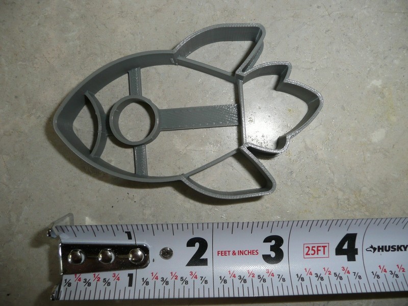 ROCKET LAUNCH SPACE SHIP DETAILED COOKIE CUTTER MADE IN USA PR5069 gallery