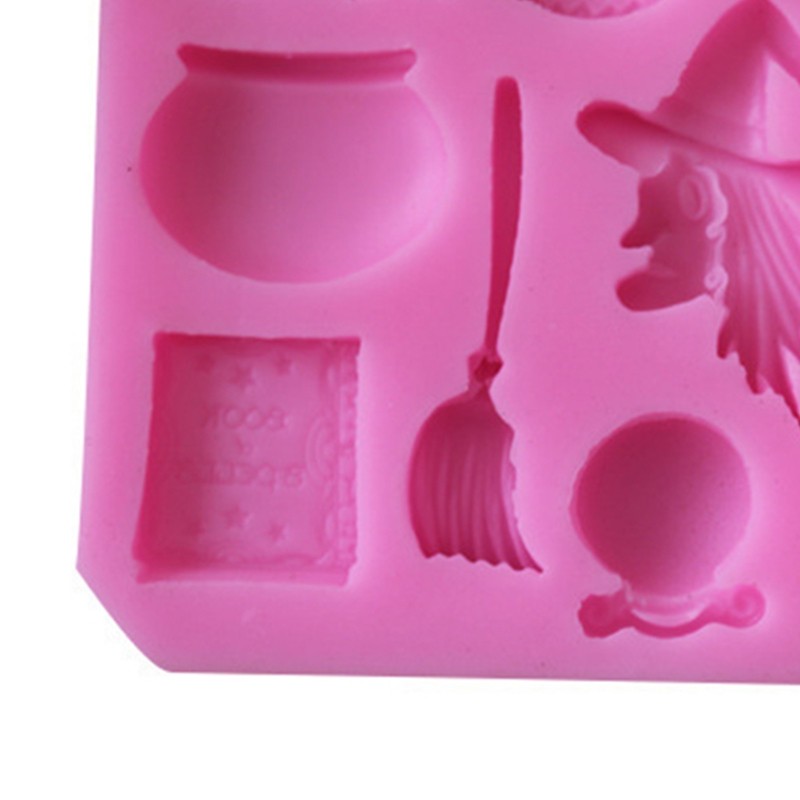 Silicone Material Cake Molds 10 Cavities Halloween Modeling Halloween Festival