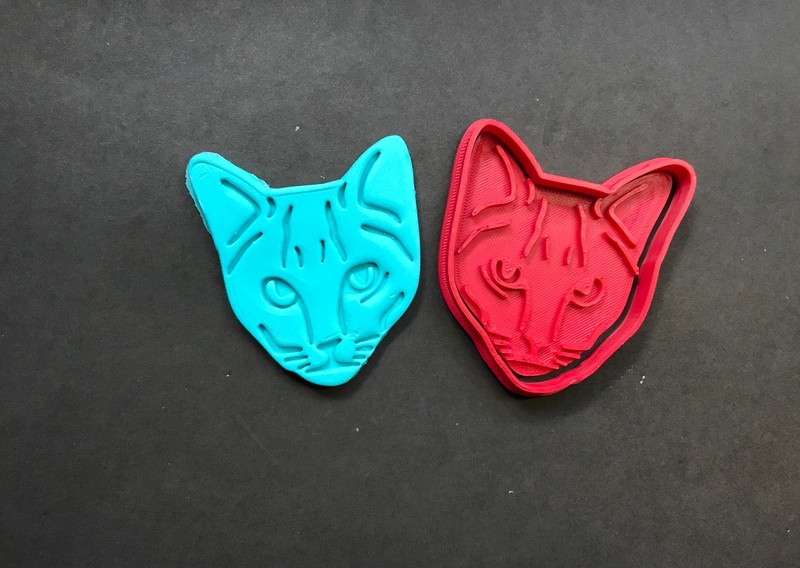 Dog Cat Face Cookie Cutter Stamp Labrador Terrier Bulldog Dalmatian Retriever gallery