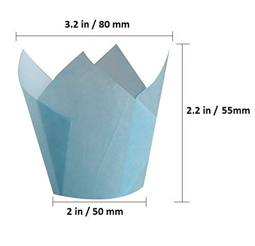 200 PCS Tulip Cupcake Liner Baking Cups Paper Cupcake and Muffin Baking Cups ... gallery
