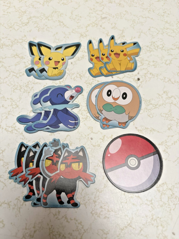 Designware 2017 Pokemon Cupcake Toppers Lot of 16