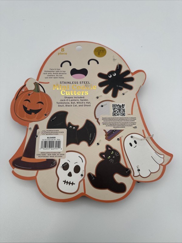 8 Piece Halloween Stainless Steel Mini Cookie Cutters T24 gallery