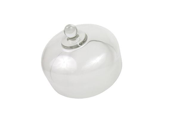 Heavy Domed Clear Glass Cake Plate or Pastry Stand Cloche Cover 10.25 Inch gallery