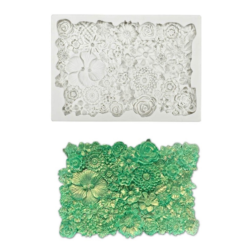 Creative Flowers Shape Fondant Cake Silicone Mold Pastry Chocolate Mold