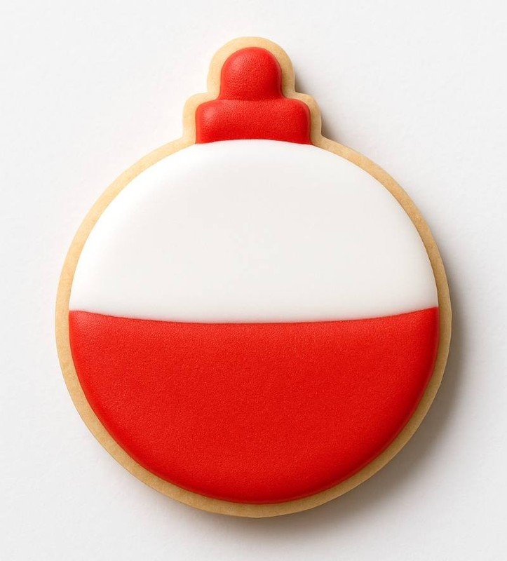 Round Christmas Ornament 3'' Cookie Cutter - Fishing Bobber Watch Clock Metal gallery