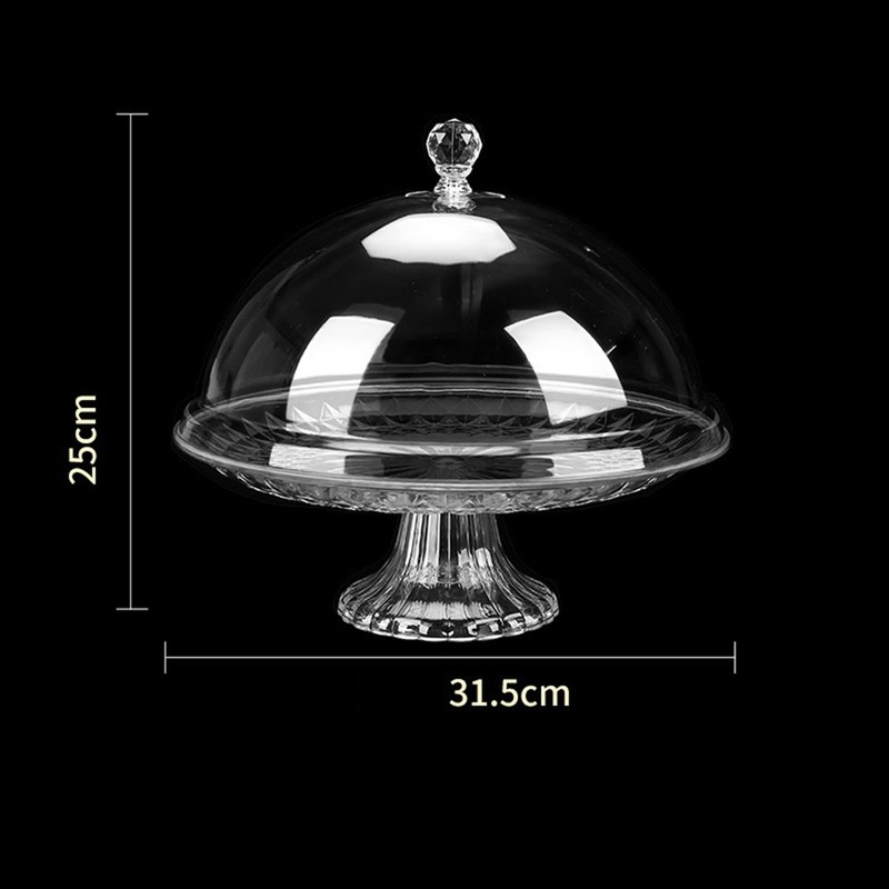 Cake Tray with Lid Cake Tray Portable Dustproof Cake Stand A K4X97129 gallery