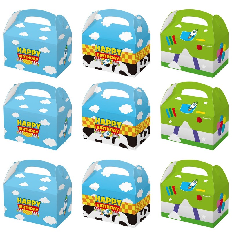 Cartoon Story Party Boxes 15pcs Toy Inspired gift Goodie bags for Toy Theme B…