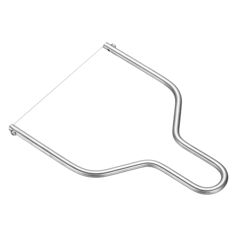 Cheese Slicer with Wire 7" x 5" Cheese Butter Cutter Tool, Silver