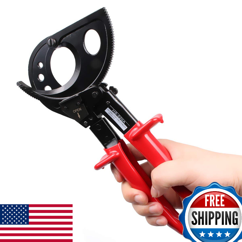 LUBAN Ratchet Cable Cutter Heavy Duty Wire Cutter Aluminum Copper Cable 400mm² R