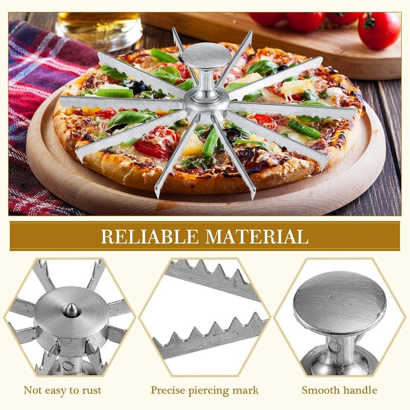 3 Pcs Pie Cutter Cake Slicer for Baking,8, 10, 12 Cut | Christmas Holiday Bak... gallery