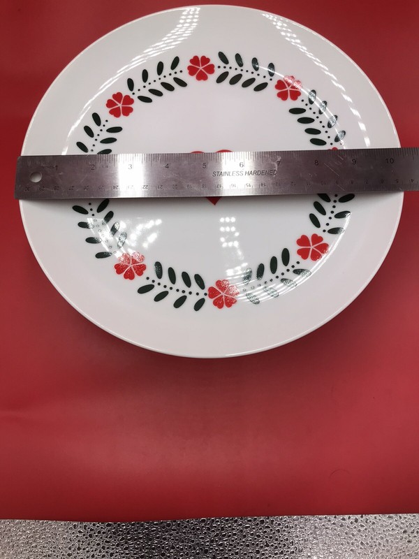 Vintage Lillian Vernon White Heart and Flowers Cake Stand 1984 Valentine's Day gallery
