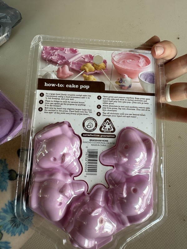 SWEET CREATIONS Unicorn Cake Pop Press, 5 Cavity Shaped Mini Cake Mold NEW gallery