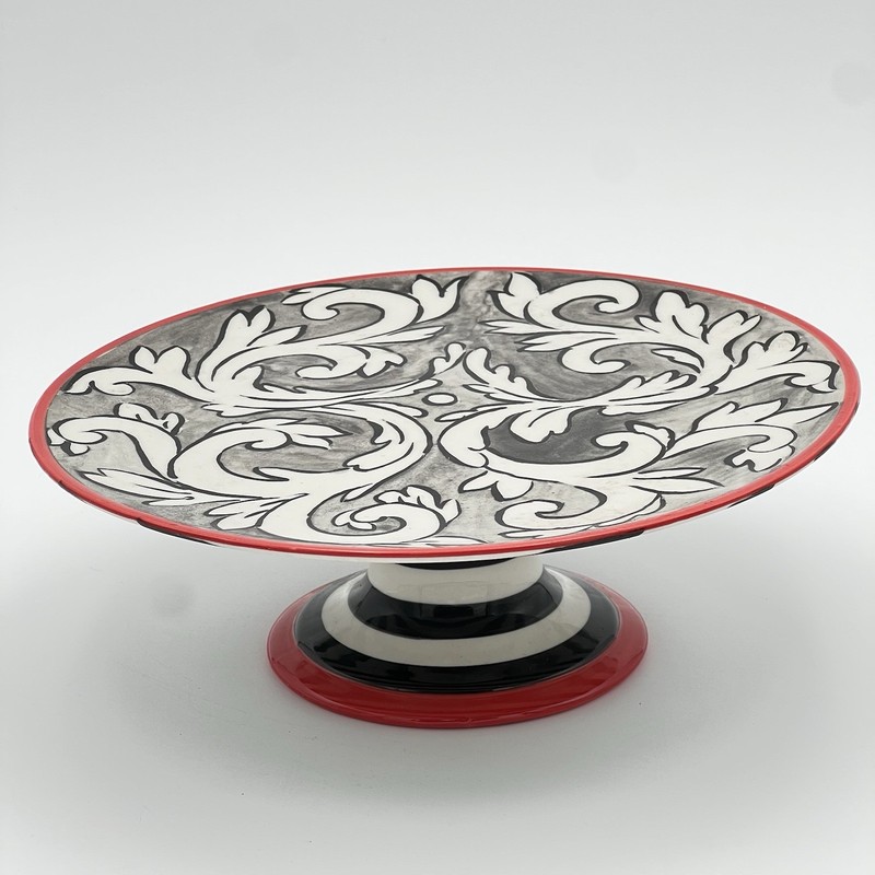 Anthropologie Molly Hatch 9-1/2" Felicitations Cake Dessert Stand gallery