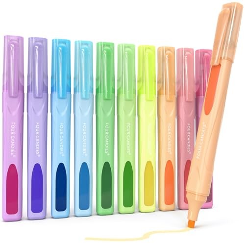 Cute Pastel Highlighters, 10 PCS Highlighters Assorted Colors, Soft Chisel gallery