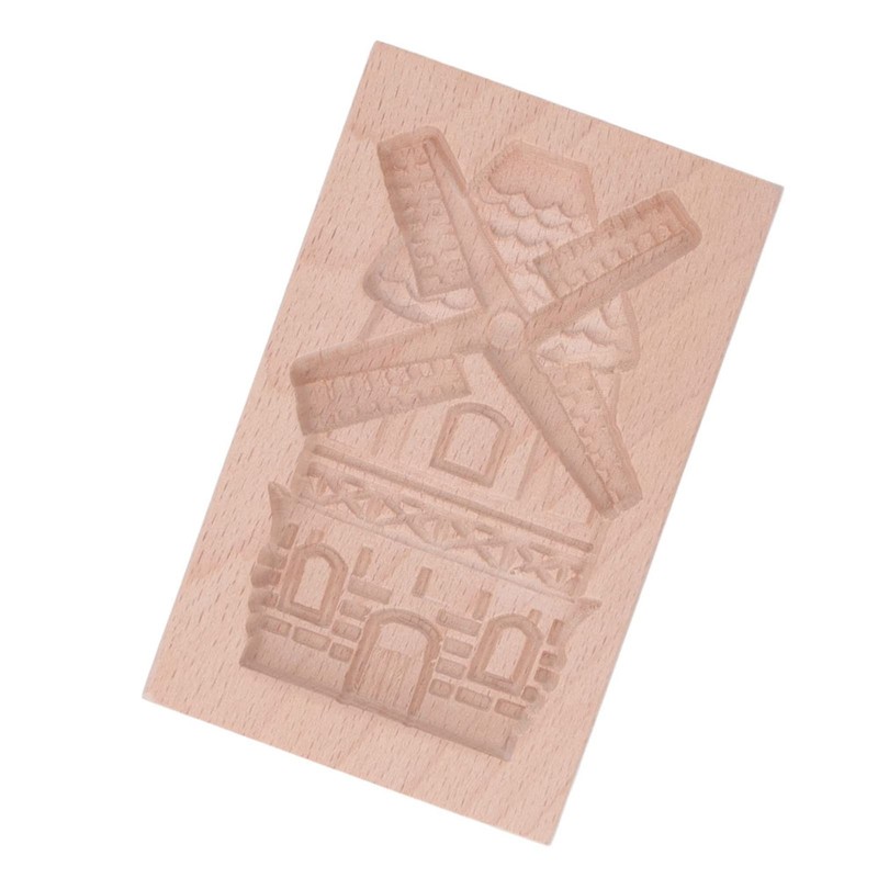 Wooden Cookie Mould 3D carved Beechwood Reusable DIY Press Stamp Biscuit Mold... gallery