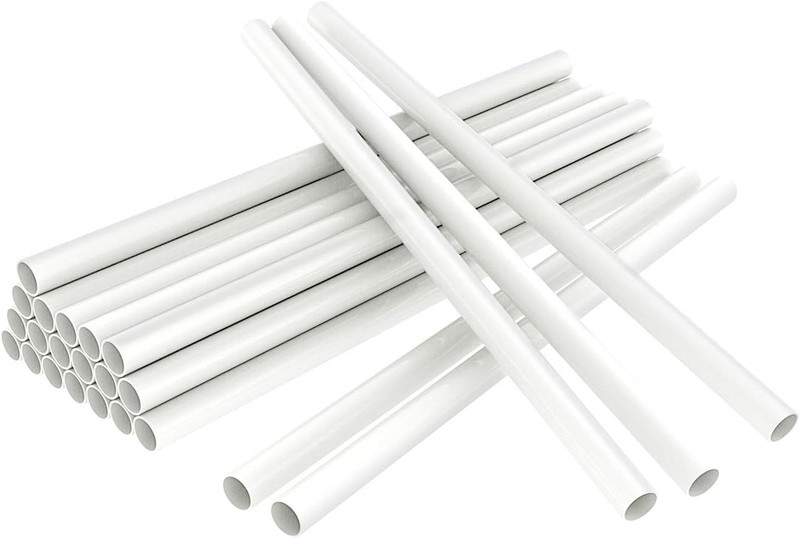 White Plastic Cake Dowel Rods for Tiered Cake Construction and Stacking Supporti gallery