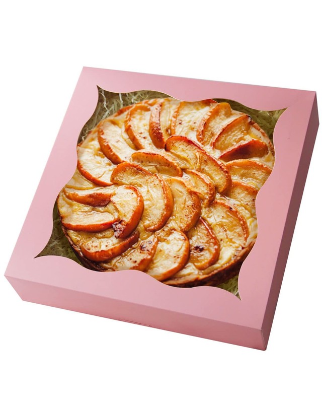 AutoPop Up Pink Pie Boxes Window Cookie Donut Bakery Box 12x12x3 Inch 24 PCS gallery