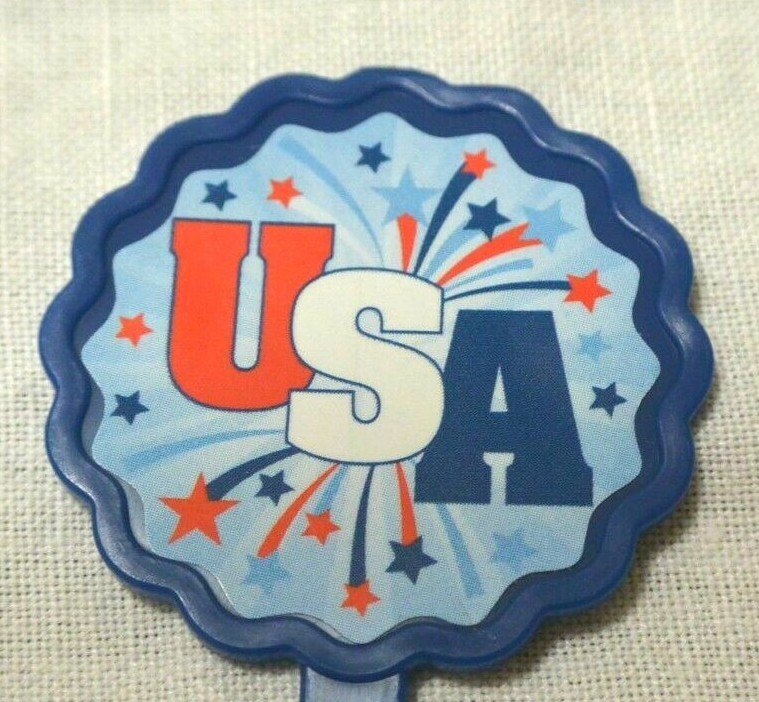 DECOPIC Cupcake Topper Picks Oh My Stars USA Patriotic 4th of July 24 Pieces gallery