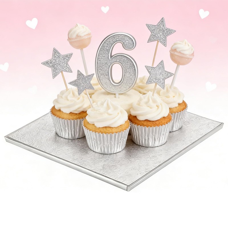 15 Pack 10 Inch Silver Square Cake Drums 1/2 Inch Thick Cardboard Base Board gallery