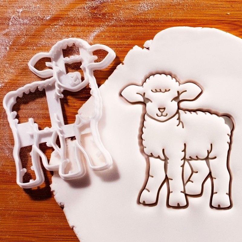 Lamb Cookie Cutter Sheep Easter Farm Baby Shower Baking Gift Nativity Animals