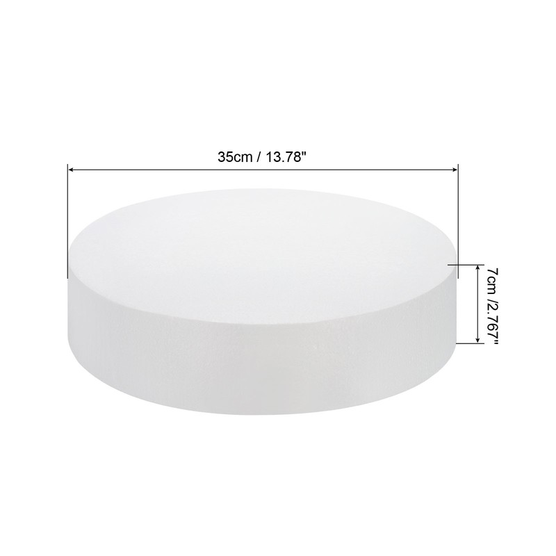 Round Foam Cake Dummy 14 Inch x 2.8 Inch Circle Dummy Cake Set for Wedding Cakes gallery