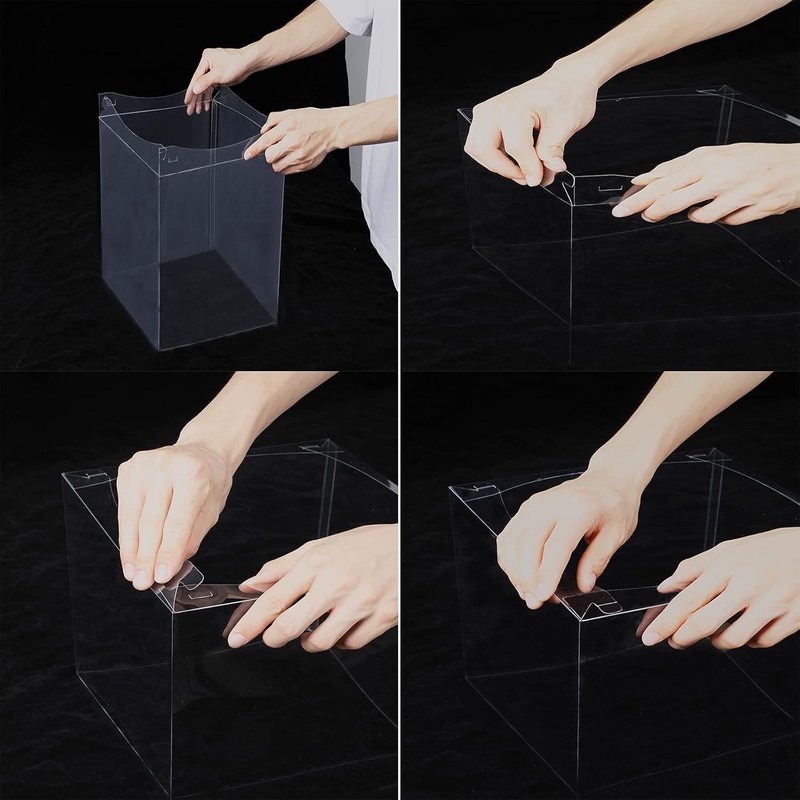 Set of 6 Reusable Clear Cake Containers - Perfect for 10-12 Inch Cakes and Gifts gallery