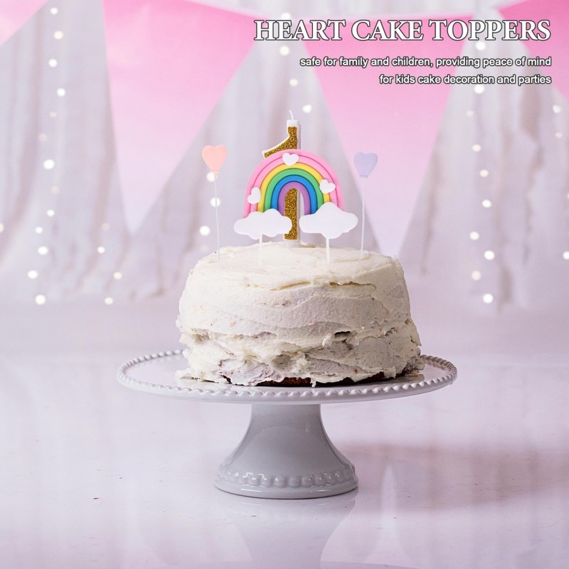 6 Pcs Birthday Cake Side Decoration Baking Toppers Party Supplies gallery