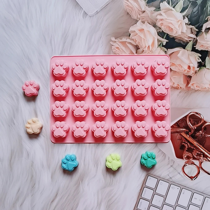 Moule Silicone Patte de Chien Chat – Gâteaux, Bonbons, Glace, Savon, DIY gallery