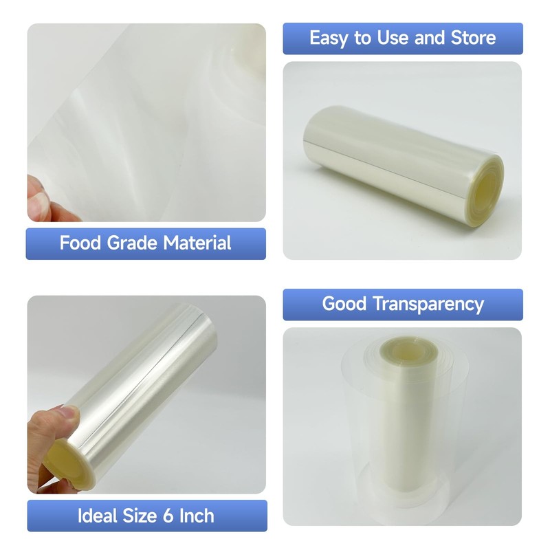 6-Inch Transparent Cake Collars Acetate Sheet Rolls Clear Cake Strips 6 PCS gallery