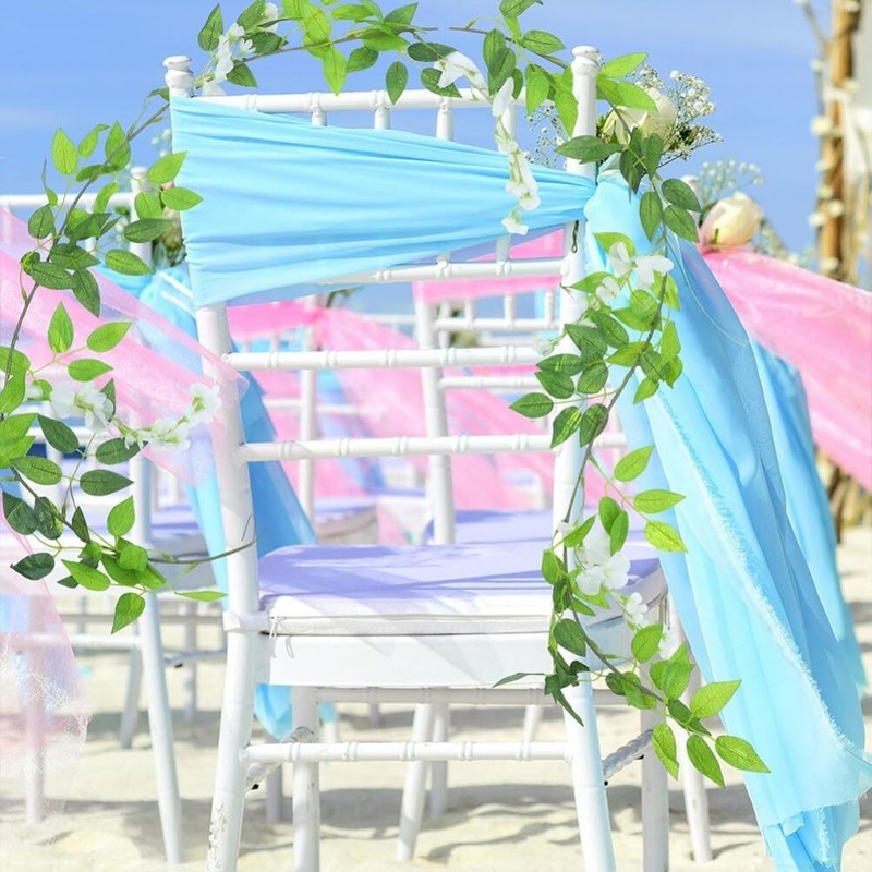 4pcs Faux Wisteria Vine – Safe, Lightweight Wedding Decor gallery