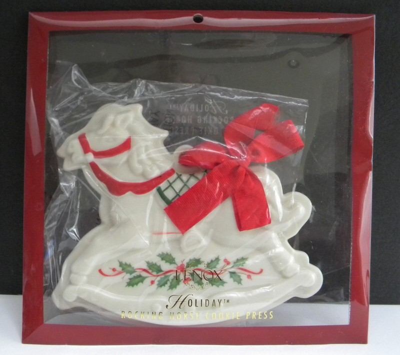 Lenox Holiday ROCKING HORSE COOKIE PRESS or Ornament ~ Christmas ~ #6095244