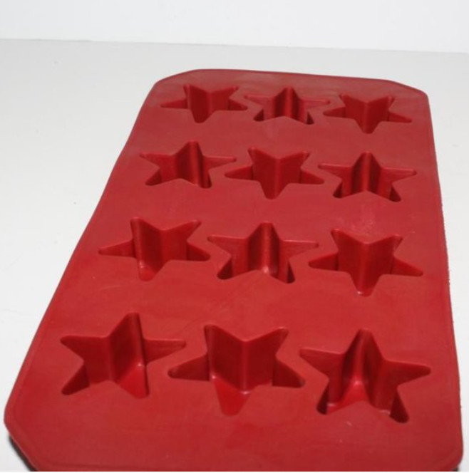 Red Chocolate Molder Silicon Star Shape