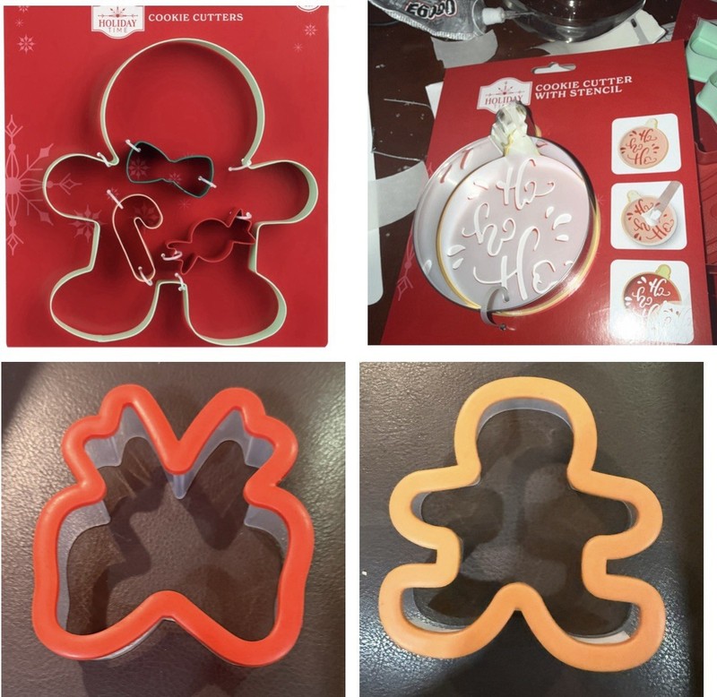 7 COOKIE CUTTERS + 1 Stencils. Y Holiday Time.NWT