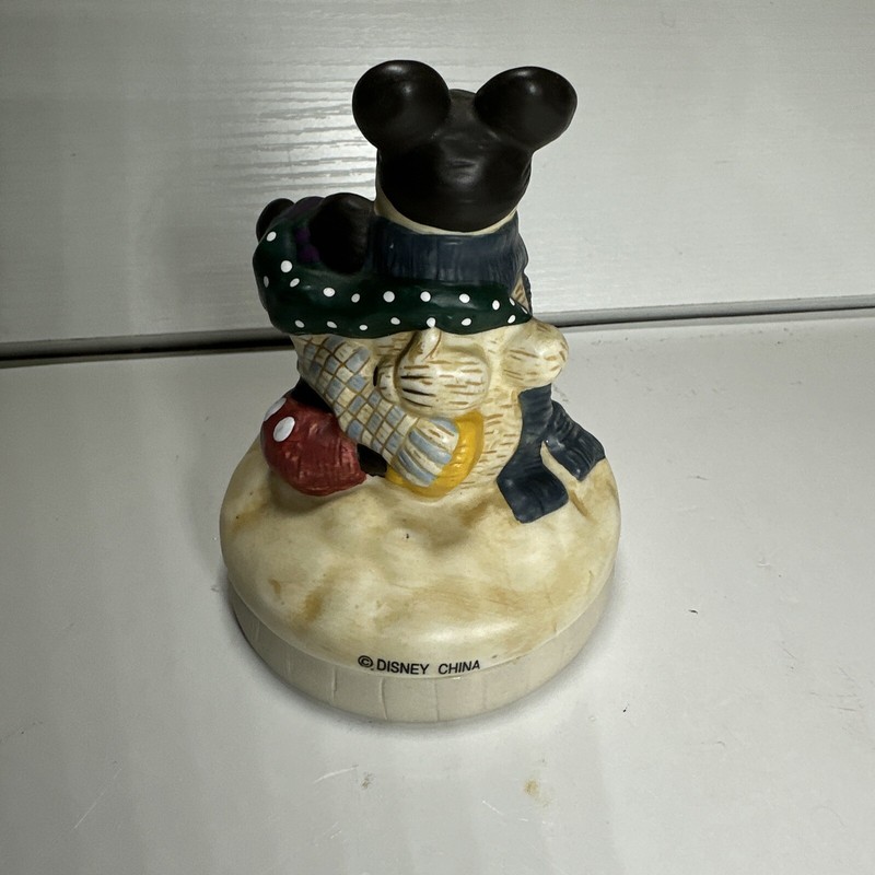 Disney Cookie Mold Press Mickey Mouse & Snowman Wreath Christmas Ceramic HTF gallery
