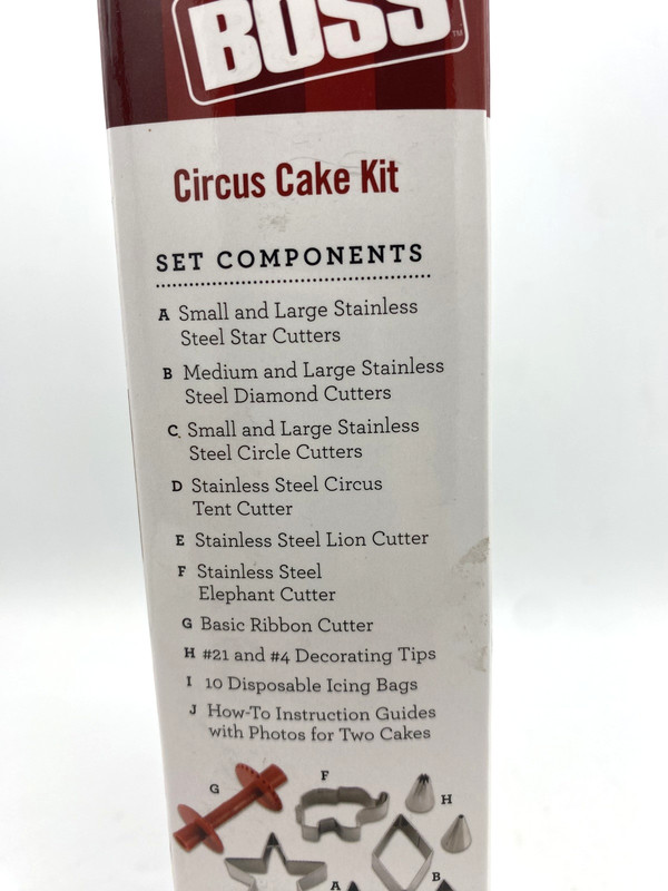 Cake Boss 24 Piece Circus Decorating Cake Kit Birthday Cutters Animals Stars NEW gallery