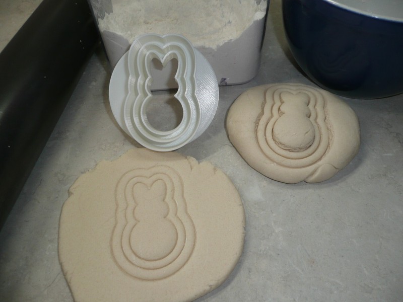 BUNNY RABBIT DESIGN CONCHA CUTTER MEXICAN SWEET BREAD STAMP MADE IN USA PR4976 gallery