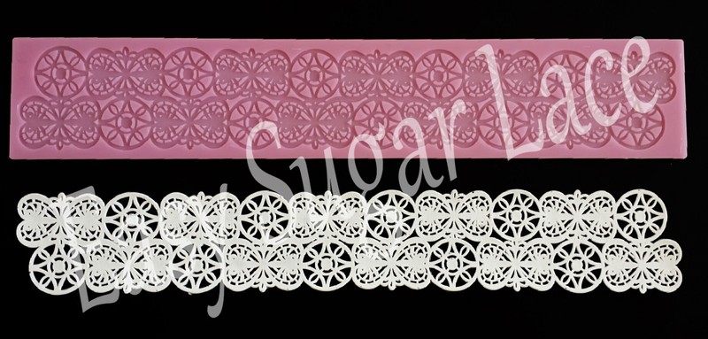 Silicone RETRO CAKE LACE Mat / Mold for Edible Sugar Lace FREE Shipping