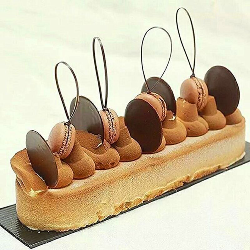 Stainles Steel Mini Long Oval Cutter Rectangular Mousse Cake Mold Biscuit Cutter gallery