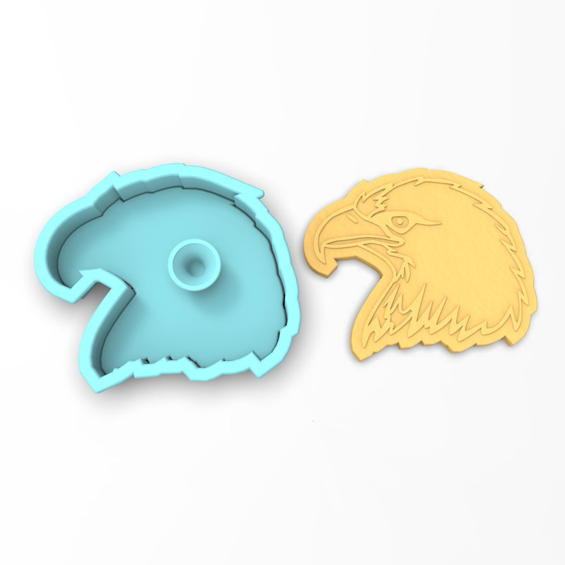 Bald Eagle Cookie Cutter & Stamp | Bird America Hawk Talon Owl Prey gallery