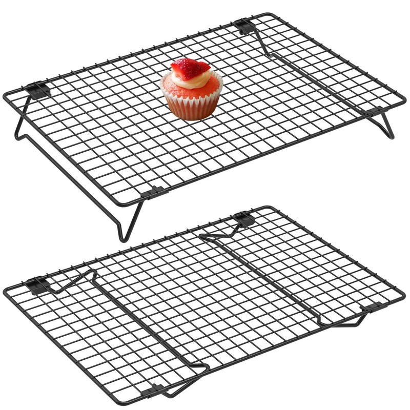 2 Pcs Cooling Racks for Cooking and Baking, 13.4×9.4inch Cookie Cooling Racks…