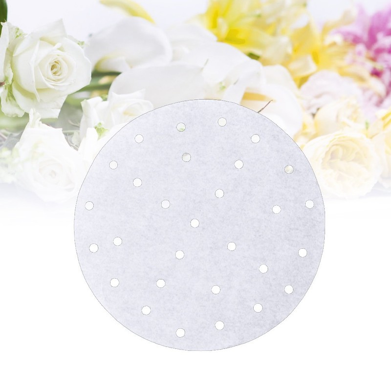 100Pcs Reusable Anti-Sticking Circular Paper Liners for Food Steaming Use