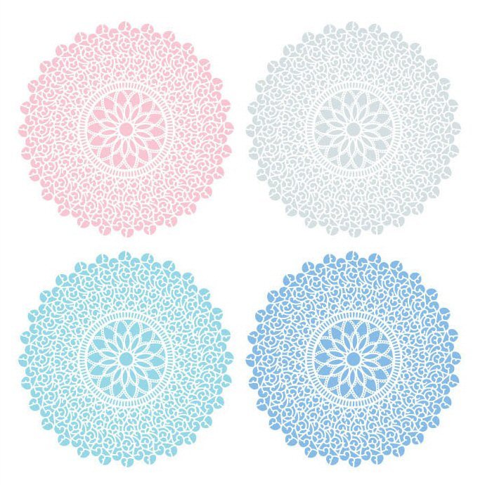 Pacific Merchants Pastel Tones 6.25″ Plateful Parchment Dessert Doily – 20ct