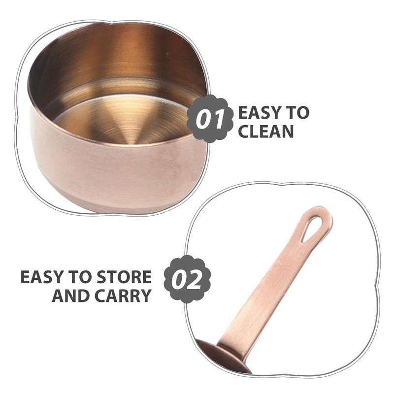 2 Pcs Condiment Dish Small Stainless Steel Bowls Reusable Sauce Containers gallery