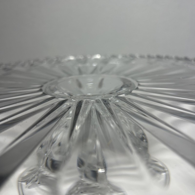 Cristal d Arques Cake Stand Corinth Lead Crystal Footed 12.5” Pedestal W/ Box gallery